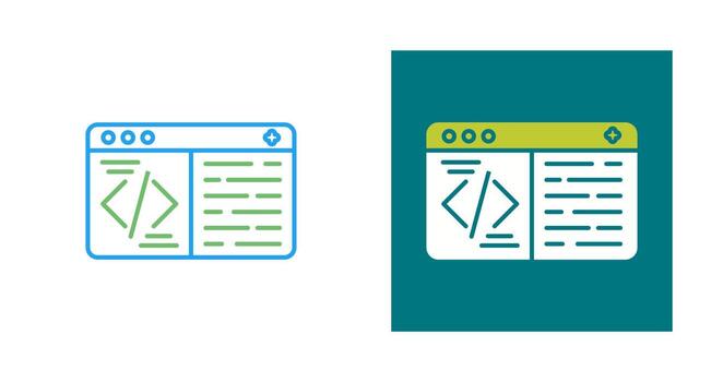 icono de vector de codificación