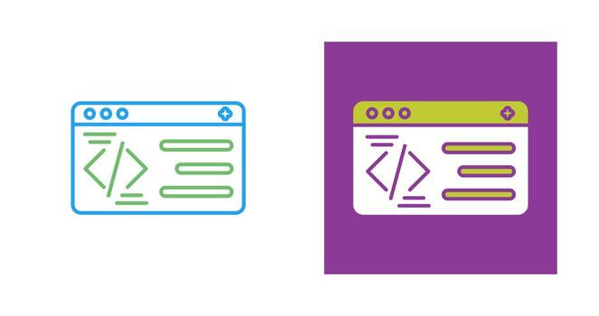 icono de vector de programación