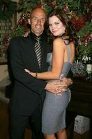 EXCLUSIVE James Achor  Heather Tom at Heather Toms Annual Christmas Party at their home in Glendale CA on December 13 2008 2008 Kathy Hutchins Hutchins Photo EXCLUSIVE