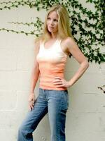 Lauralee Bell Modeling the Jeans with a lift On Sunset Boutique Los Angeles CA June 6 2005 2005 Kathy Hutchins Hutchins Photo
