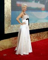 Christina Aguilera Emmy Awards 2007  Arrivals Shrine Auditorium Los Angeles CA September 16 2007 2007 Kathy Hutchins Hutchins Photo