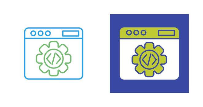 icono de vector de programación