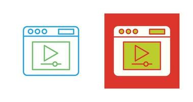 Video Player Vector Icon