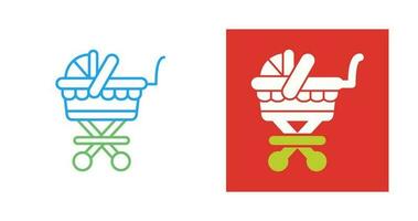 Baby Carriage Vector Icon
