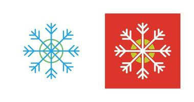 icono de vector de copo de nieve