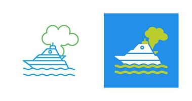 Ship Pollution Vector Icon