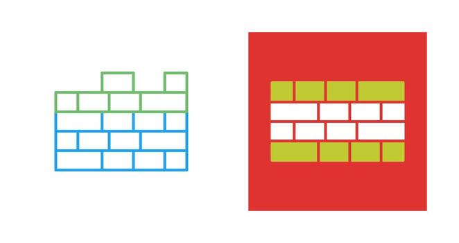 icono de vector de ladrillos