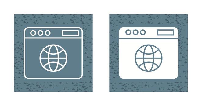 sitio web bvector icono vector