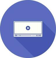 Video Player Vector Icon