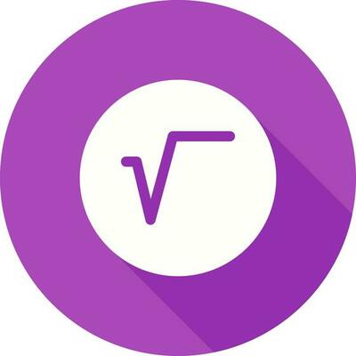 Square Root Symbol Vector Icon