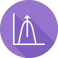 Bell Shaped Graph Vector Icon