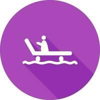 Riding Sled Vector Icon