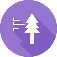 Tree with Wind Vector Icon
