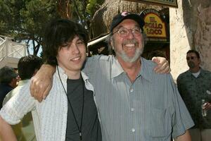 James L Brooks  Son Joey The Simpsons Ride Grand Opening Universal Studios Theme Park Los Angeles CA May 17 2008 2008 Kathy Hutchins Hutchins Photo