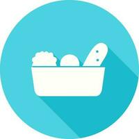 Vegetable Basket Vector Icon