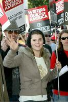 Lindze Letherman Soap Opera AFTRA Actors Support Writers Guild of America Strike CBS Television City December 17 2007 Los Angeles CA 2007 Kathy Hutchins Hutchins Photo