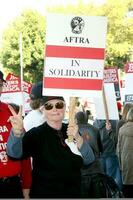 Susan Flannery Soap Opera AFTRA Actors Support Writers Guild of America Strike CBS Television City December 17 2007 Los Angeles CA 2007 Kathy Hutchins Hutchins Photo