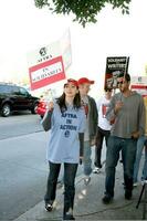 Eden Riegel Soap Opera AFTRA Actors Support Writers Guild of America Strike CBS Television City December 17 2007 Los Angeles CA 2007 Kathy Hutchins Hutchins Photo
