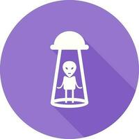 Alien Abduction Vector Icon