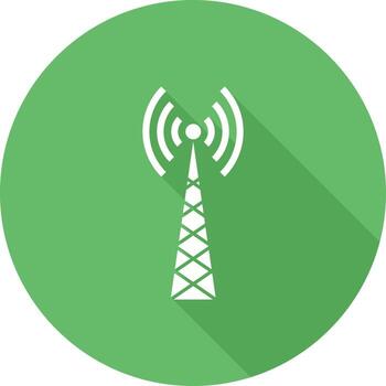 icono de vector de torre de telecomunicaciones
