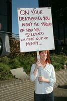 Kathy Griffin Screen Actors Guild Support the Writers Guild of America Strike Outside NBCUniversal Studios Lot Lankershim Blvd Los Angeles CA November 13 2007 2007 Kathy Hutchins Hutchins Photo