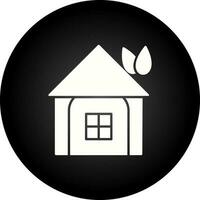 Eco friendly House Glyph Icon vector