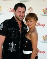 Maksim Chmerkovskly and Karina Smirnoff arriving at the A Time For Heroes Celebrity Carnival benefiting the Elizabeth Glaser Pediatrics AIDS Foundation at the Wadsworth Theater Grounds in Westwood , CA on June 7, 2009 photo
