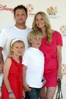 Scott Martin, Lauralee Bell and children arriving at A Time For Heroes Celebrity Carnival benefiting the Elizabeth Glaser Pediatrics AIDS Foundation at the Wadsworth Theater Grounds in Westwood , CA on June 7, 2009 photo