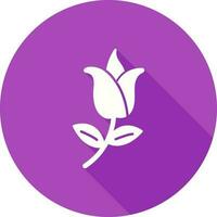 Flower with leaves Vector Icon