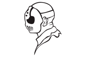 Halloween Monster- Karikatur Charakter - - seriell Mörder mit transparent Hintergrund png