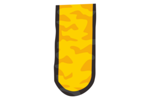 amarillo colgando bandera con transparente antecedentes png