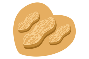 Erdnuss Logo Symbol auf transparent Hintergrund png