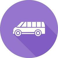 icono de vector de autobús de entrega