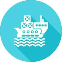 Delivery via Shipping Vector Icon