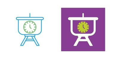 Time Manage Presentation Vector Icon