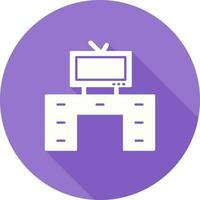 Television Set with Vector Icon