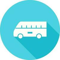 Bus on Airport Vector Icon