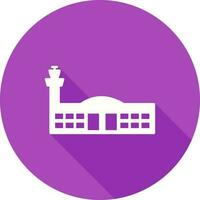 icono de vector de edificio de aeropuerto