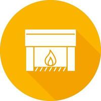 Fireplace Vector Icon