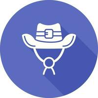 icono de vector de sombrero de vaquero