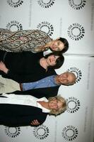 Justine Bateman Tina Yothers Michael Gross and Meredith Baxter Tribute to Gary David Goldberg Paley Center for Media Beverly Hills CA February 11 2008 2008 Kathy Hutchins Hutchins Photo