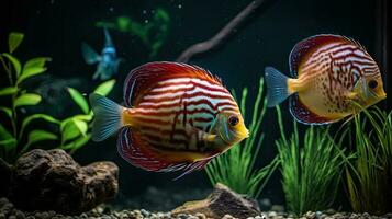 Discus tropical fish photo