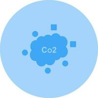 c icono de vector de dióxido de carbono
