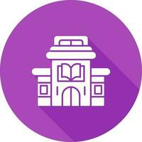 icono de vector de biblioteca