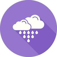 icono de vector de lluvia ácida