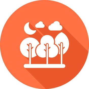 icono de vector de bosque