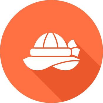 icono de vector de sombrero