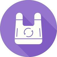 icono de vector de bolsa de plástico