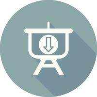 Downloading Presentation Vector Icon