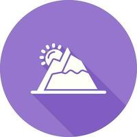 icono de vector de montaña